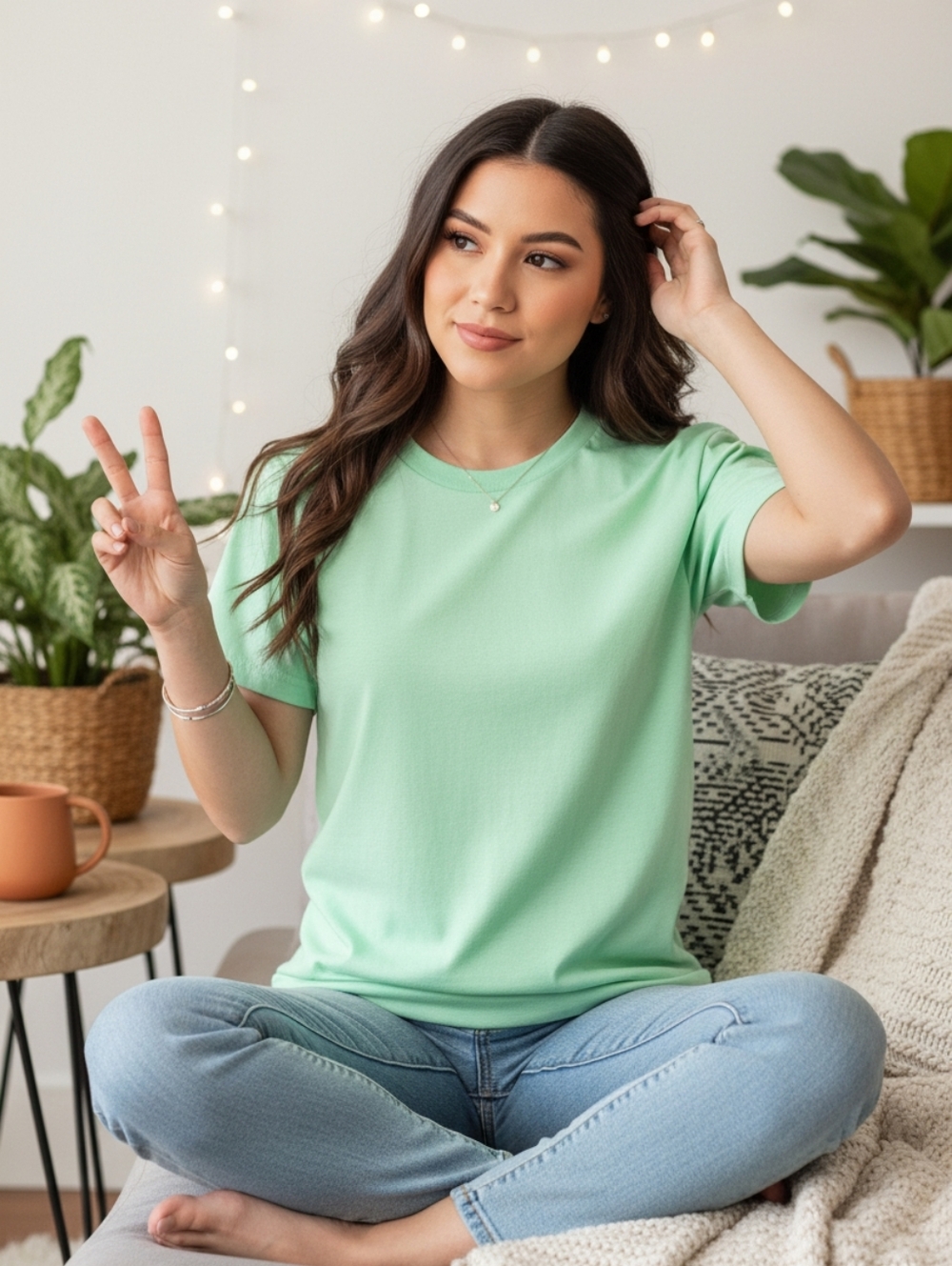 Gildan Light Blue Husky Mama Tee - Picture 4 of 7